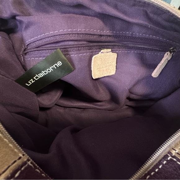 Liz Claiborne 💜 Original Leather Bag - Picture 3 of 14
